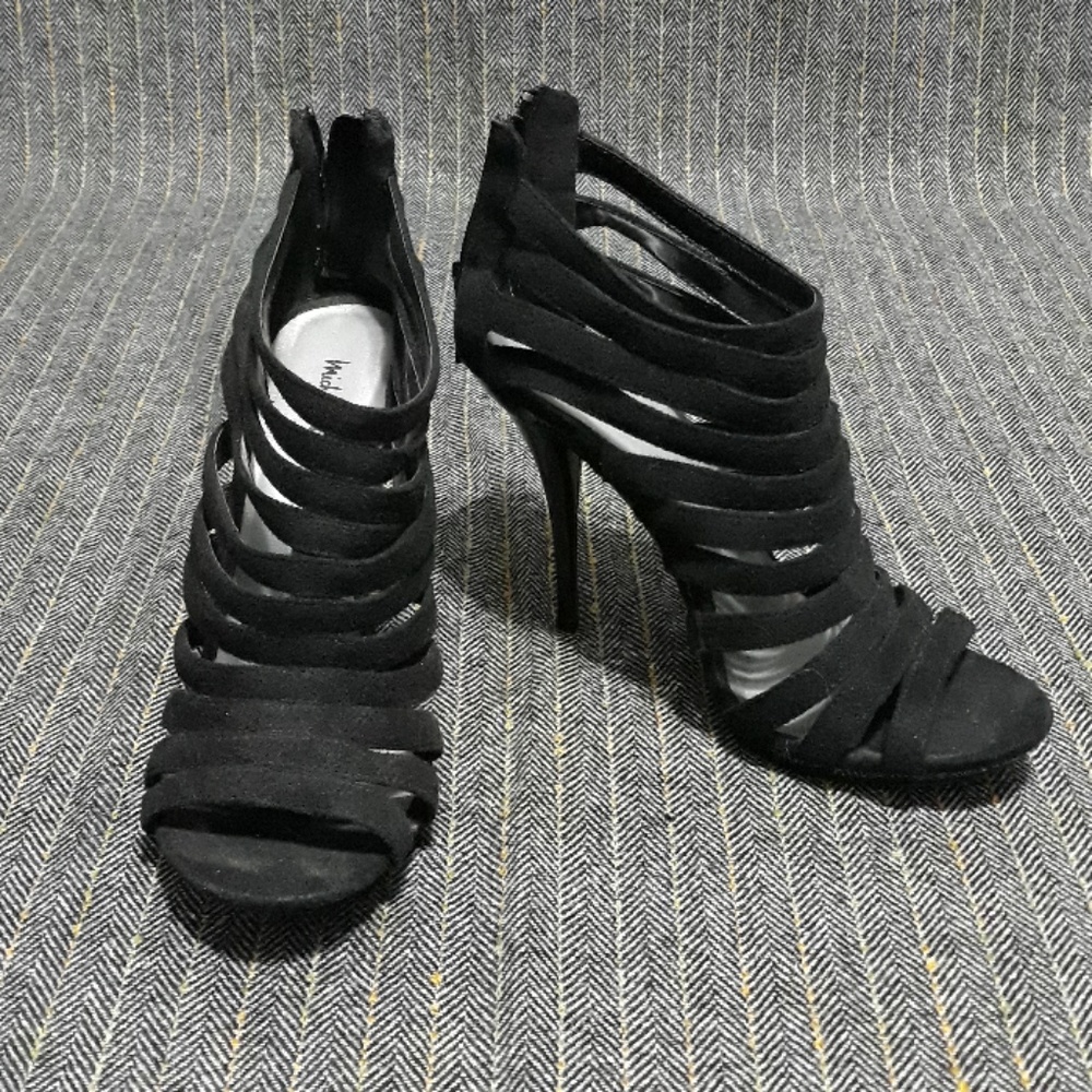 Black Strappy Stilletto Heels
